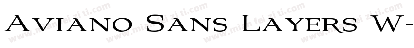 Aviano Sans Layers W字体转换